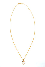 Indlæs billede til gallerivisning 8 kt. guld vedh. hjerte med synt. zirkonia (333)