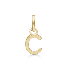 Load image into Gallery viewer, 8 kt. gold Letter pendant (333)