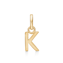 Load image into Gallery viewer, 8 kt. gold Letter pendant (333)