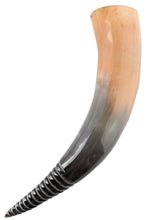 Indlæs billede til gallerivisning Drikkehorn med rille motiv