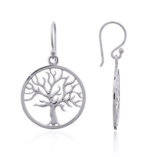 Load image into Gallery viewer, Yggdrasil earring in sterling silver (925)