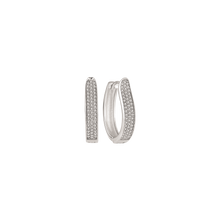 Load image into Gallery viewer, Crack Creoles with synth. zirconia (925)