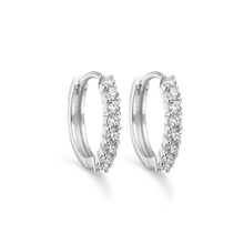 Load image into Gallery viewer, Crack Creoles 2.5 mm thick with synthetic. zirconia (925)