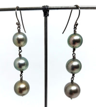 Load image into Gallery viewer, Earring ByKila with Tahitian pearls (925)