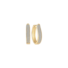 Load image into Gallery viewer, Crack Creoles with synth. zirconia (925)