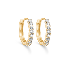 Load image into Gallery viewer, Crack Creoles 2.5 mm thick with synthetic. zirconia (925)