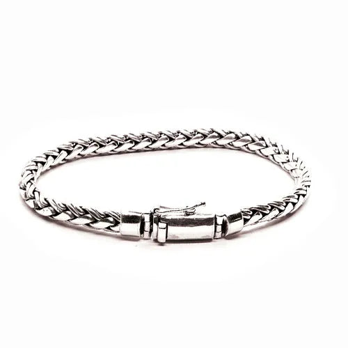 Bracelet ByKila, smooth coarse braid (925)