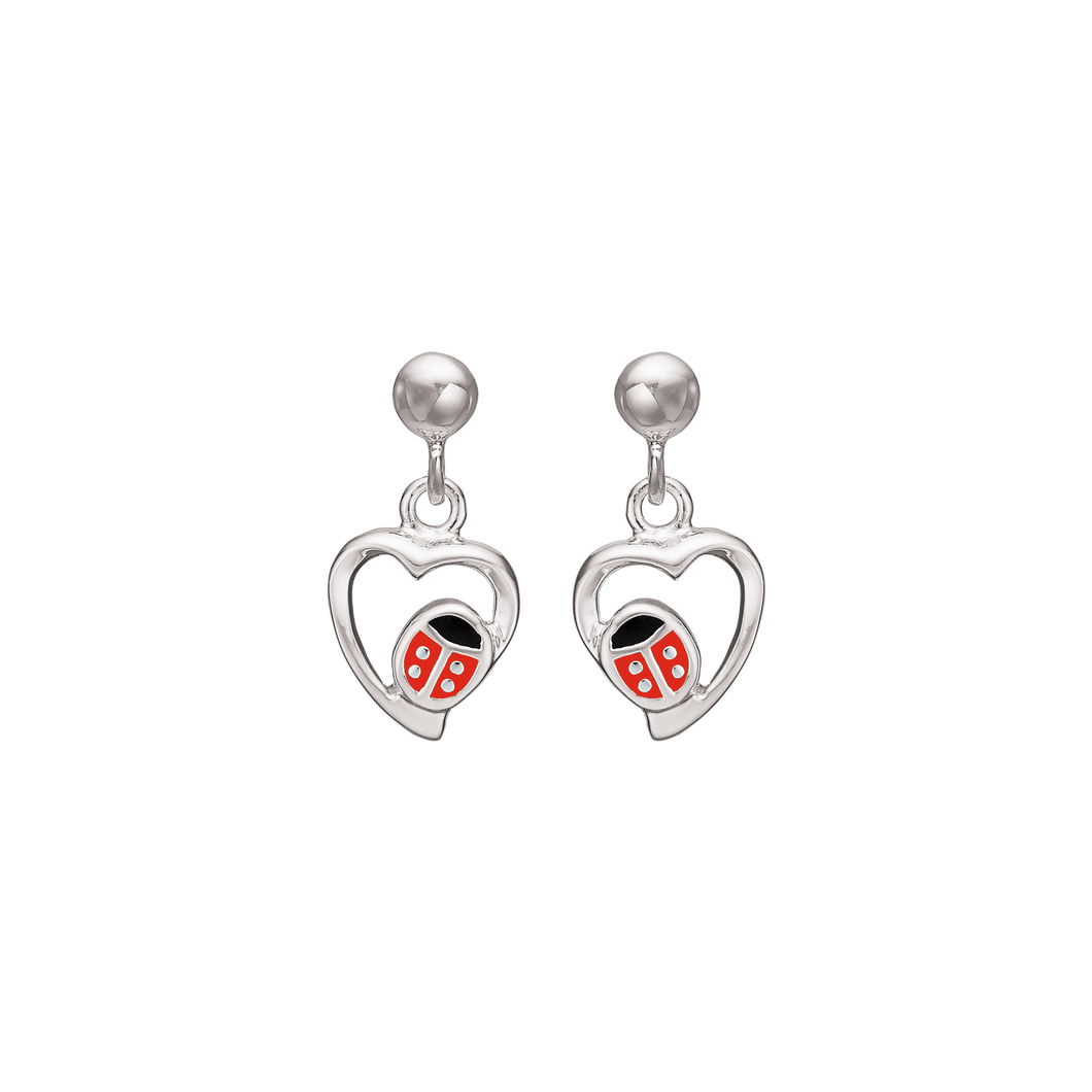 ear. rhodium plated with chains (925)