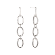 Load image into Gallery viewer, ear. rhodium plated with chains (925)
