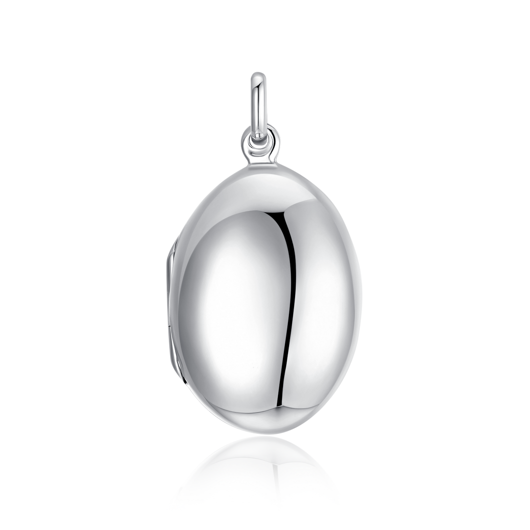 Lund Cph, Pendant oval locket 17x13 mm sterling silver (925)