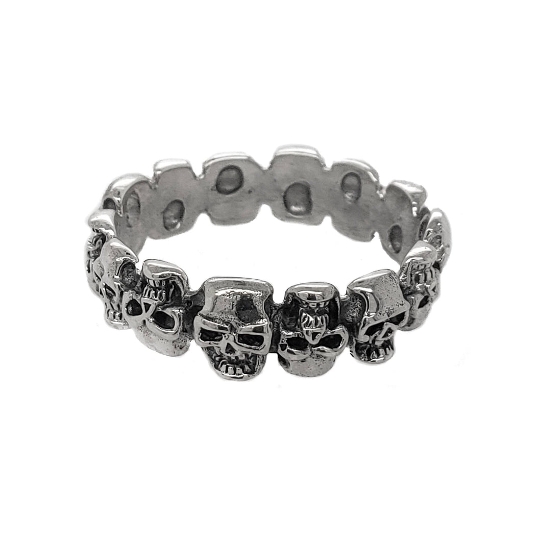 Ring in sterling silver, Mexican skull (925)