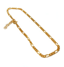 Load image into Gallery viewer, Ankle chain figaro gold-plated silver (925)
