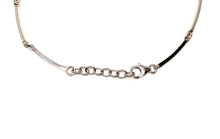 Load image into Gallery viewer, Necklace, open circles in rhod. sterling silver (925)
