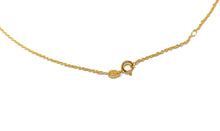 Load image into Gallery viewer, Circle necklace with zirconia in 8 kt. gold (333)
