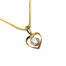 Load image into Gallery viewer, Heart by with zirconia in 8 kt. gold (333)
