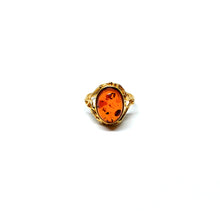 Load image into Gallery viewer, Ring with 13x10 mm amber in sterling silver (925)
