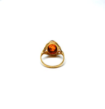 Load image into Gallery viewer, Ring with 13x10 mm amber in sterling silver (925)
