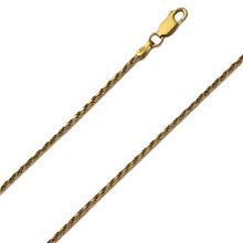 Indlæs billede til gallerivisning Cordel kæde 1,4 mm guldbelagt sterlingsølv (925)
