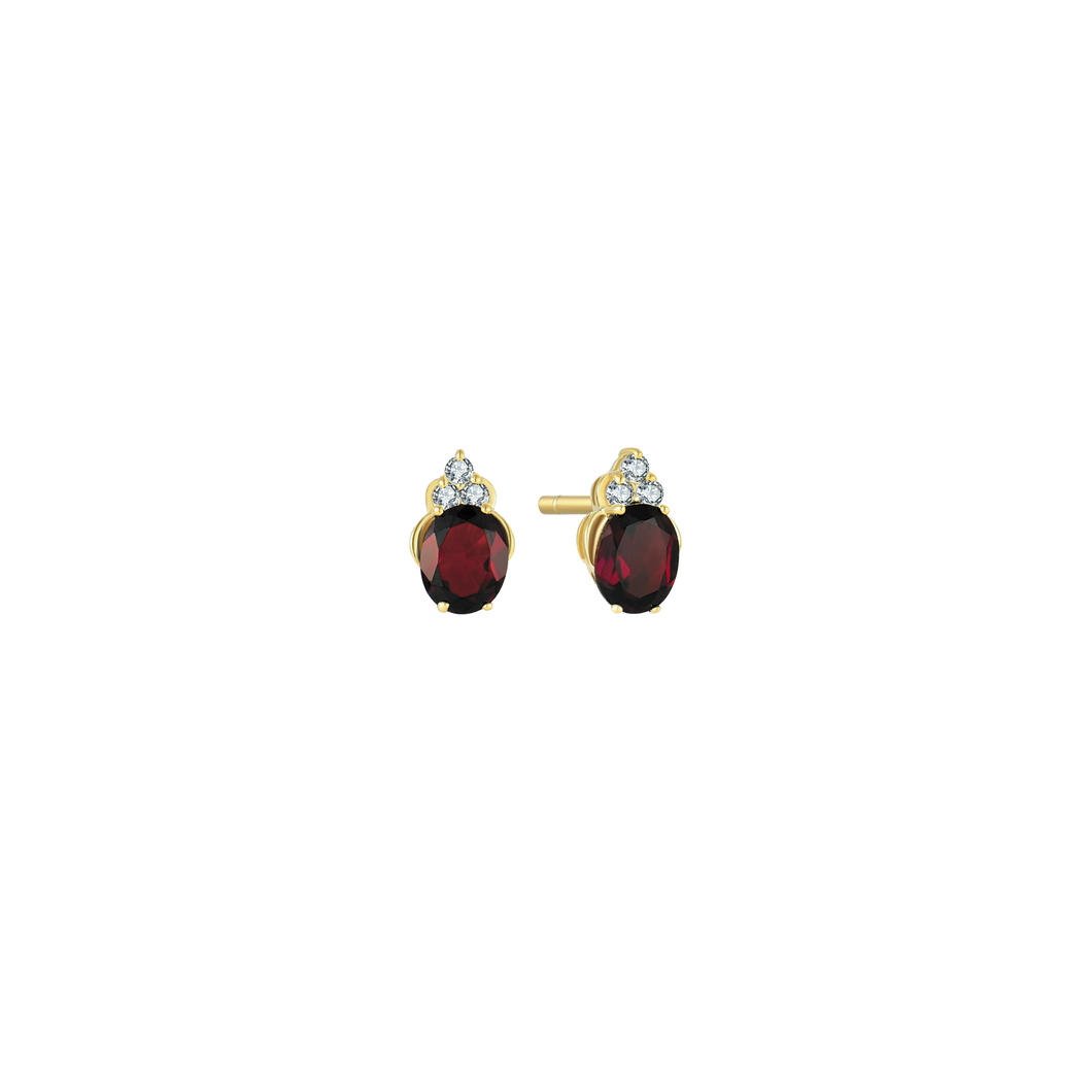 Stud earrings with 2.5 mm zirconia (333)