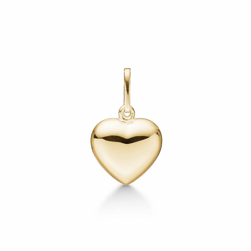 Heart by 8.5x8 mm in 8 kt. gold (333)