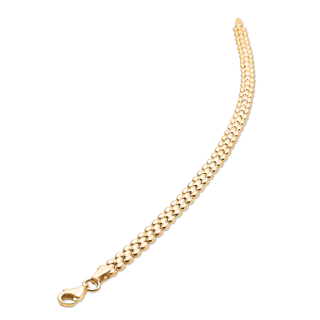 Bracelet 8 kt. gold bracelet dots in rows (333)