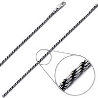 Cordel kæde 2,2 mm sterlingsølv (925)