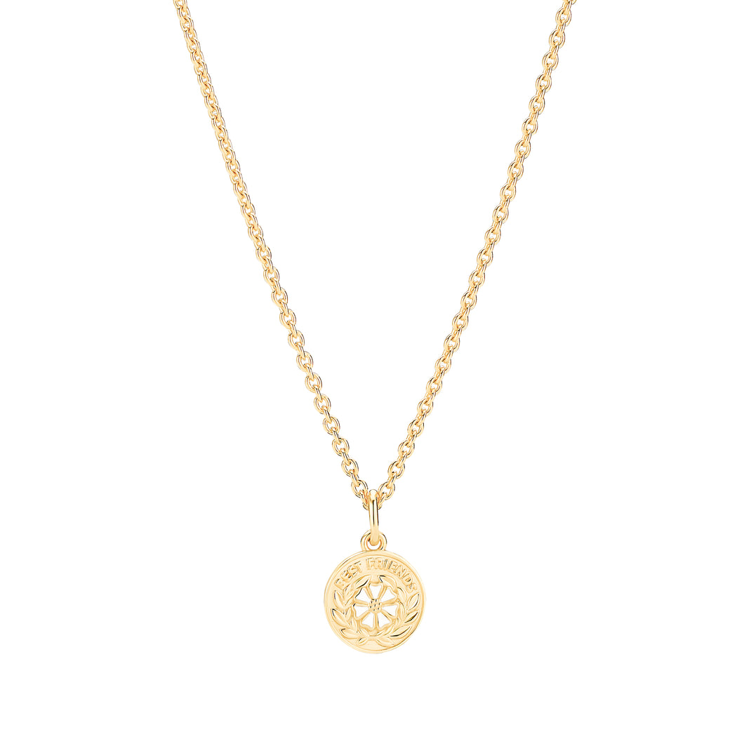 Marguerit Collier best friends på ankerkæde 45 - 48 cm (925)