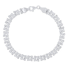 Indlæs billede til gallerivisning Armbånd med firkanter i sterlingsølv (925)
