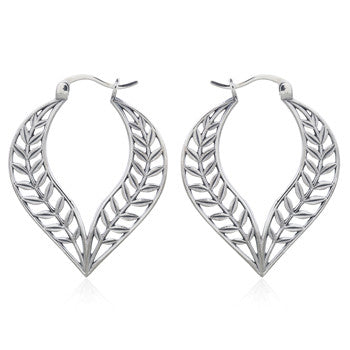 Hoops Alluring leaf sterling silver (925)