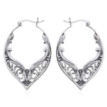 Hoops Antique nouveau art sterling silver (925)