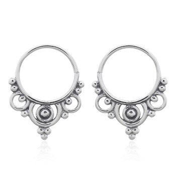 Septum Boho cirkler sterlingsølv (925)
