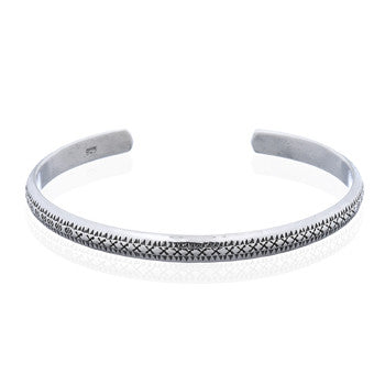 Fixed bangle in plain 4 mm sterling silver (925)