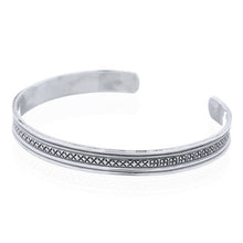 Load image into Gallery viewer, Fixed bangle in plain 4 mm sterling silver (925)
