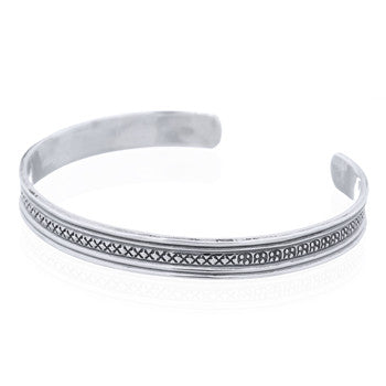 Fixed bangle in plain 4 mm sterling silver (925)