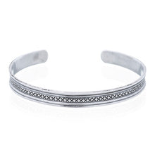 Load image into Gallery viewer, Fixed bangle in plain 4 mm sterling silver (925)
