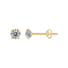 Indlæs billede til gallerivisning Ørestikker med 6 mm zirkonia (925)
