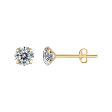 Indlæs billede til gallerivisning Ørestikker med 7 mm zirkonia (925)
