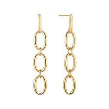 Load image into Gallery viewer, ear. rhodium plated with chains (925)

