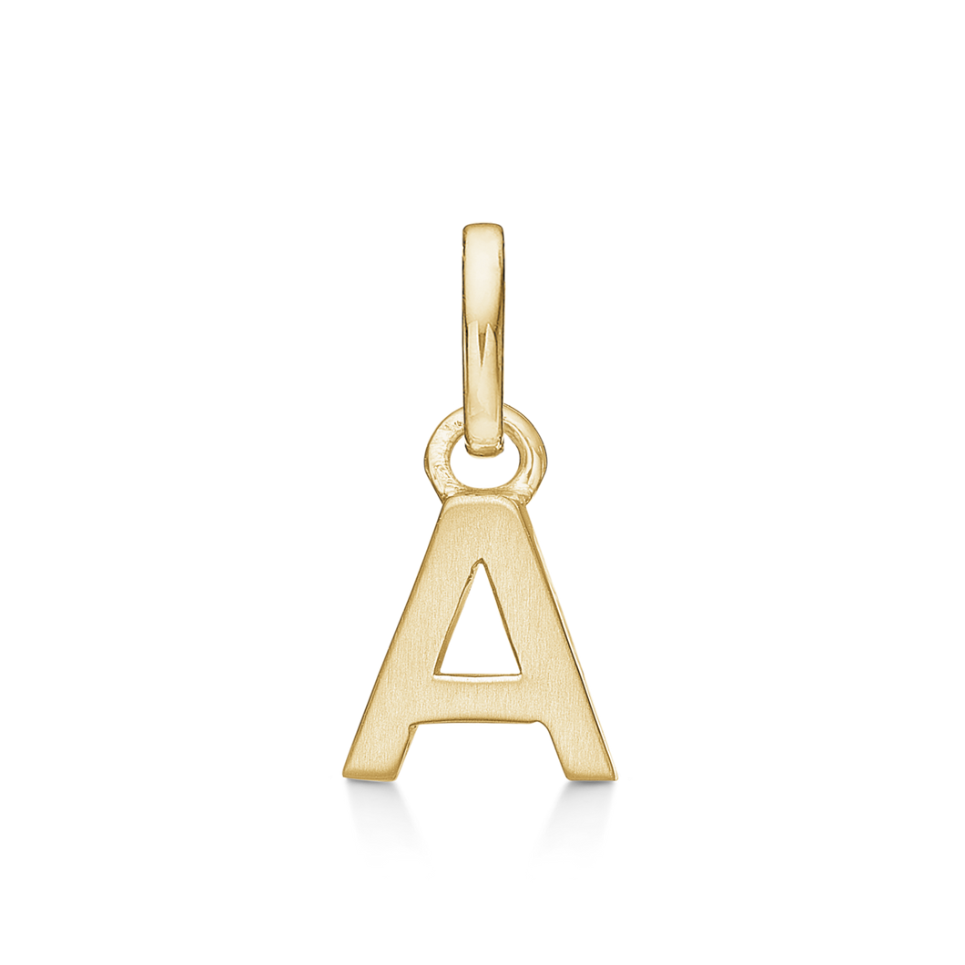 Letter pendant gold-plated sterling silver (925)