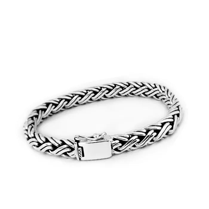 Bracelet ByKila, with double braid (925)