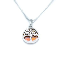 Indlæs billede til gallerivisning Rav vedhæng med livets træ (925)
