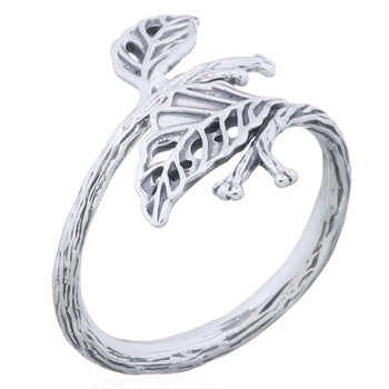 Ring blad i sterlingsølv (925)