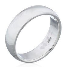 Indlæs billede til gallerivisning Ring plain i 6 mm sterlingsølv (925)
