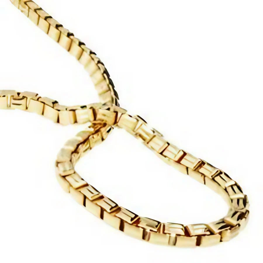 Venezia kæde rund 1,1 mm guldbelagt sterlingsølv (925)