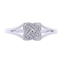 Indlæs billede til gallerivisning Ring keltisk solid knude i sterlingsølv (925)
