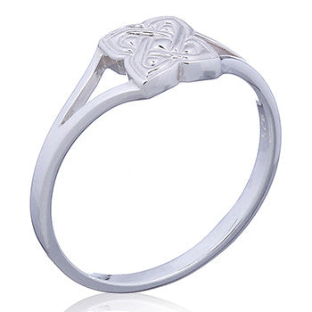 Ring keltisk solid knude i sterlingsølv (925)