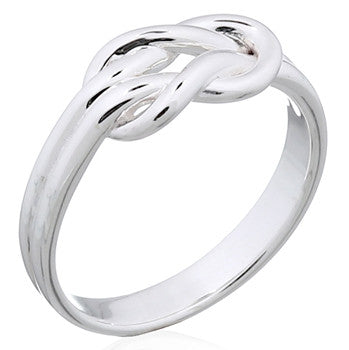 Ring knude i sterlingsølv (925)