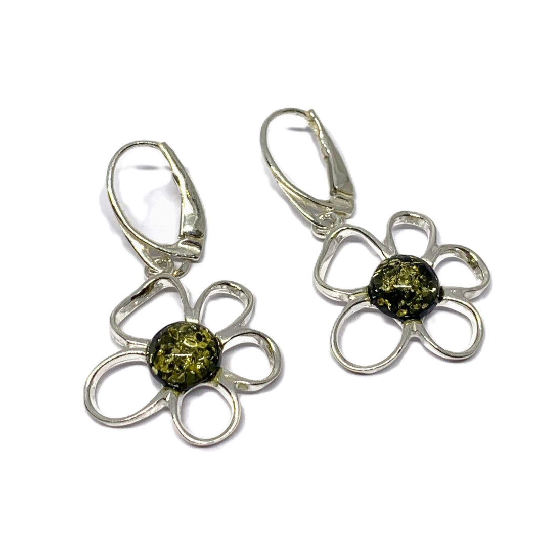 Rav øreh. med åben blomst (925)