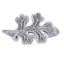 Load image into Gallery viewer, Ring in sterling silver, oak leaf (925)
