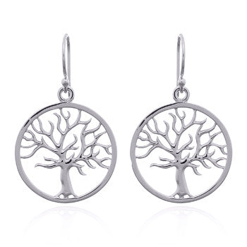 Yggdrasil earrings in sterling silver (925)